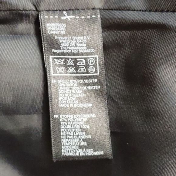 XXI Black and Grey with Thin Orange Striping Fitted Blazer Sz S‎ - Picture 10 of 11